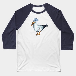 Sea Captain Sea Gull Baseball T-Shirt